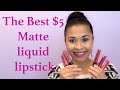 THE BEST $5 Liquid Lipstick - IT LAST ALL DAY LONG !!!!!