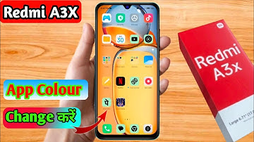 redmi a3x app color change, redmi a3x app icon color change