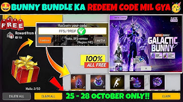 FREE FIRE REDEEM CODE TODAY 28 OCTOBER|FF REWARDS REDEEM CODE | FF REDEEM CODE TODAY 28 OCTOBER