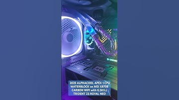 2025 ALPHACOOL APEX 1 CPU WATERBLOCK on MSI X870E CARBON WIFI with G.SKILL TRIDENT Z5 ROYAL NEO