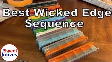 [75] Knife Sharpening Best Sequence Mirror Finish Wicked Edge WE130 Diamond Stones 3M Lapping Films