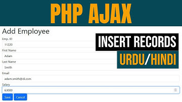 Mastering PHP MySQL CRUD Operations with jQuery AJAX - Insert Records (Urdu/Hindi)