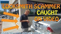 LOCKSMITH SCAMMER CAUGHT ON VIDEO! Mesa Phoenix Locksmith 