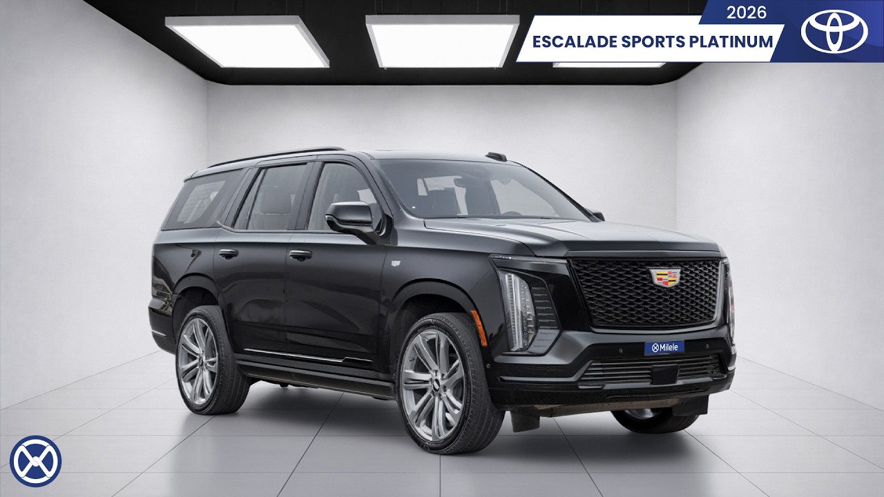 (LHD) CADILLAC ESCALADE SPORTS PLATINUM 6.2P AT 4WD MY2026 – BLACK video