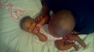 Zerbert Laughing baby wants more