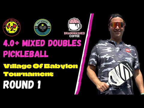 4.0+ Mixed Doubles Pickleball | Village Of Babylon Tournament | Matt Krivitsky & Debbie Drum