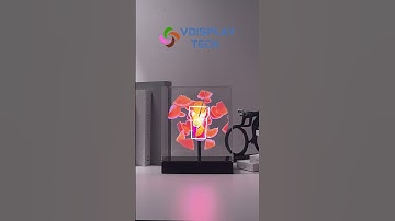 MINI Desktop and Portable 20cm 3D HOLOGRAM FAN DISPLAY #3ddisplay #hologram #fyp #3dhologramfan