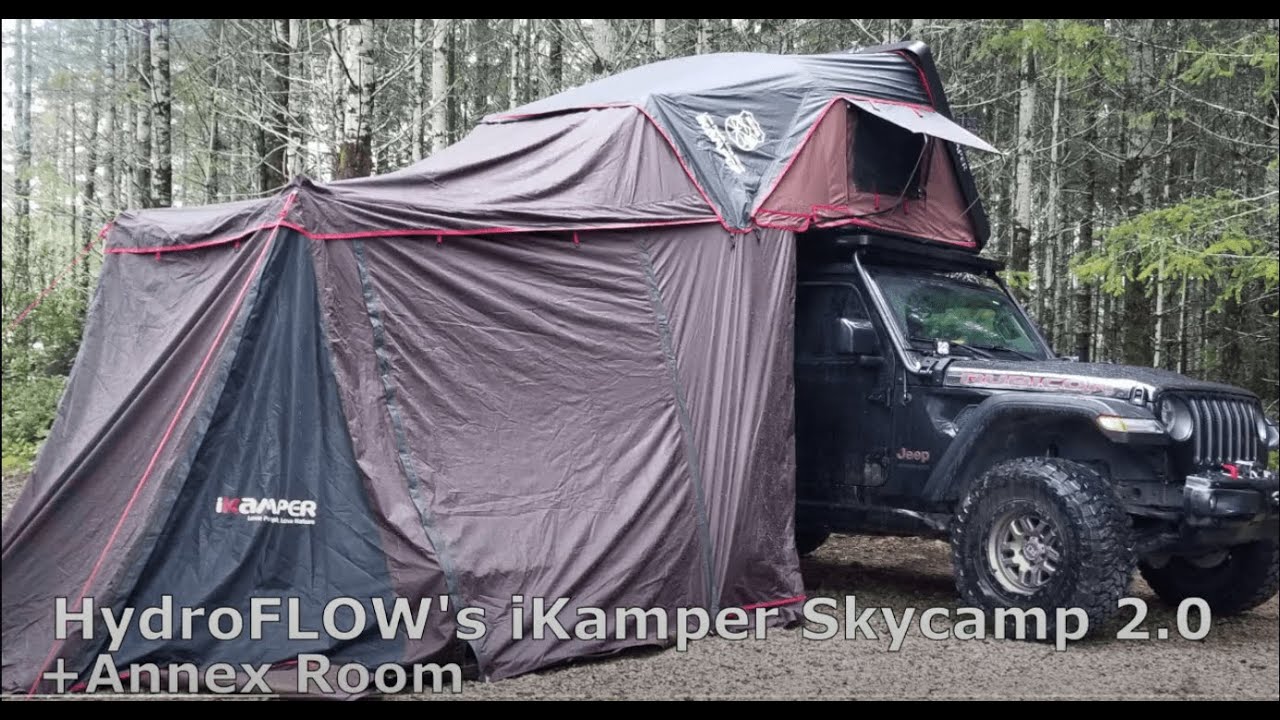 Jeep Wrangler Jl Rubicon With An Ikamper Skycamp 2 0 Roof Tent Youtube