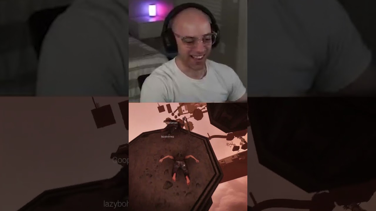 Laughing on the outside but crying on the inside #chainedtogether #gaming #funny #fyp