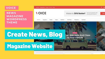Modern Blog, News and Magazine Website | Voice WordPress Theme | Fast Loading News Website