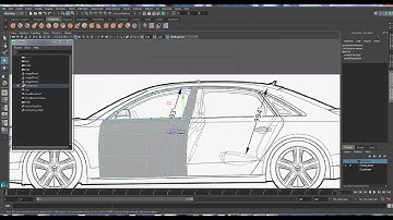 Maya 2016 car model video part 4