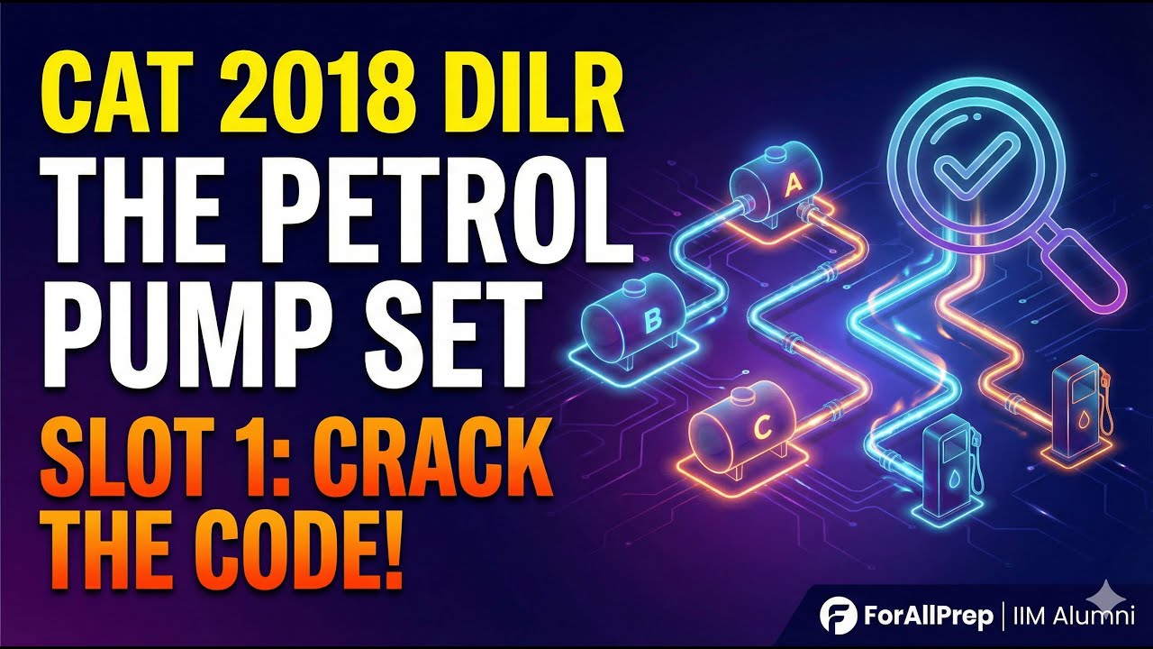 Solving Network Flow Puzzles | CAT 2018 Petrol Pump Problem