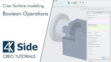 Boolean Operation - Solidify - Cut Out - Merge | Creo Tutorial