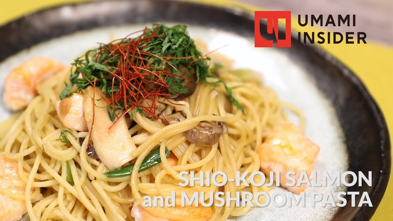ShioKoji Salmon and Mushroom Pasta YouTube
