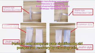 Patented ultra - thin perineal cold compress pad