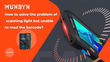 MUNBYN How to solve the problem of scanning light but unable to read the barcode?