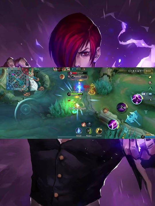 Chou KoF Skin Iori Yagami freestyle #chou #mlbb #shorts #gaming