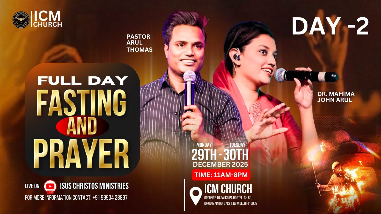 FULL FASTING PRAYER  | PS.ARUL THOMAS | 12:00 PM