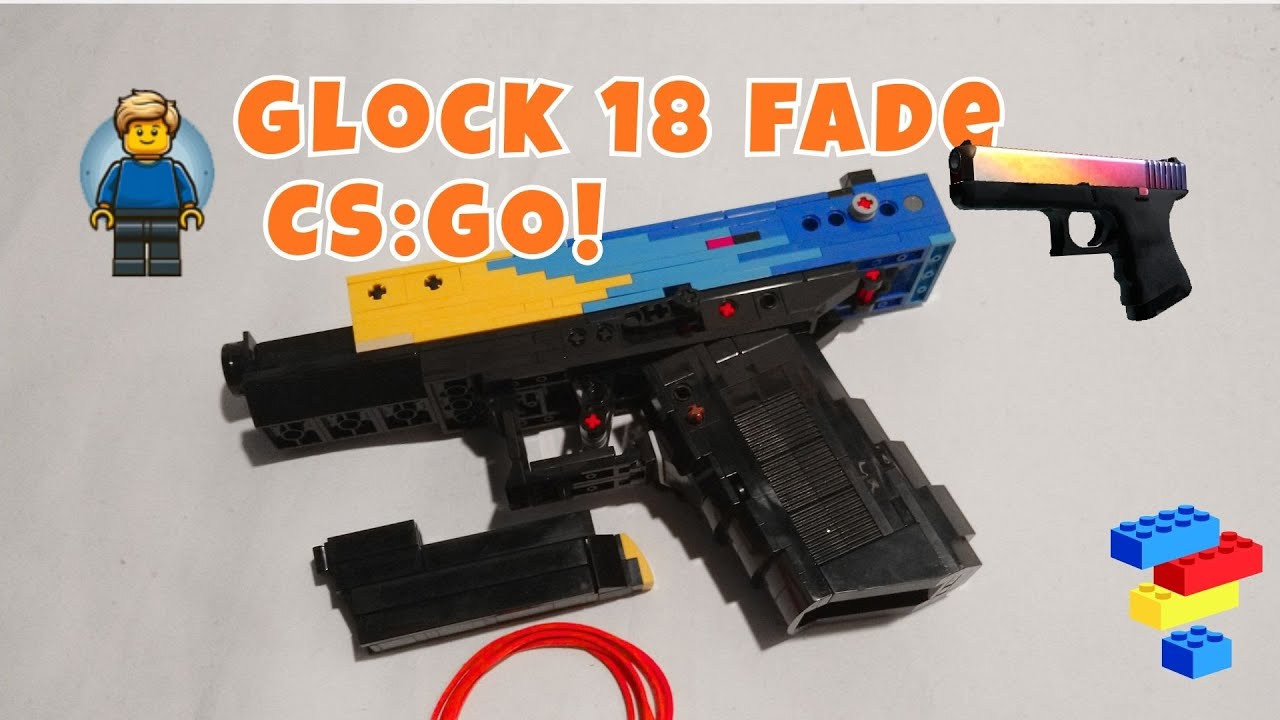 Working LEGO Glock 18 fade (from Kevin 183 - blowback rubber band gun)