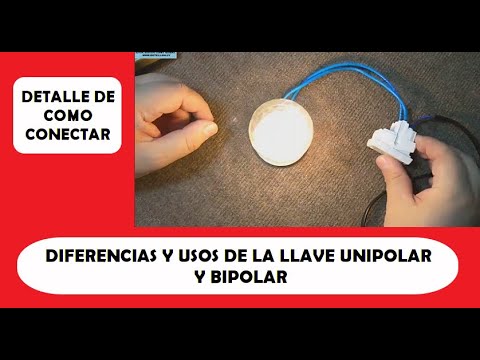 Video: ¿Cuál es la diferencia entre un interruptor de luz monopolar y bipolar?