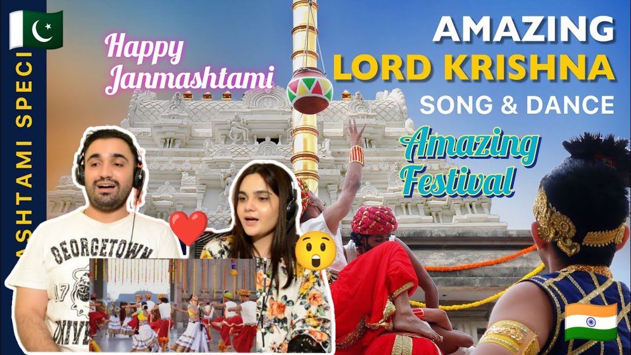Pakistani React first time to Janmashtami special | DAHI HANDI, Joyful Song & Dance of Lord Krishna