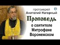 Проповедь о святителе Митрофане Воронежском (2020.12.05). Протоиерей Анатолий Нагорный