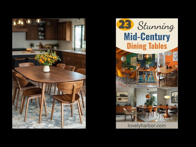 23 Stunning Mid Century Modern Dining Tables You'll Adore - YouTube
