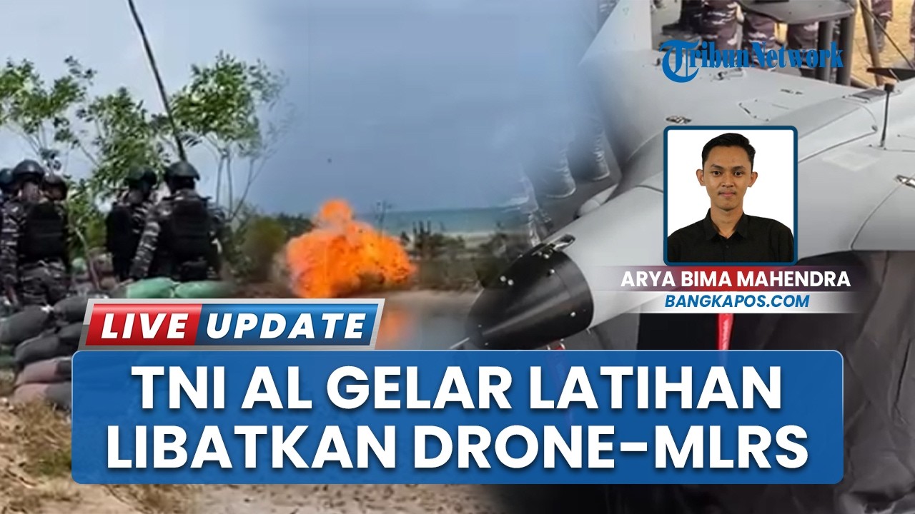 Pakai Drone & Armada Tempur Tingkat Tinggi, TNI AL Latihan Anti Akses dan Anti Amfibi di Bangka