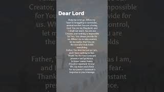 Let Go and Trust God | Powerful Prayer for Peace 🙏#TrustGod #PrayerForToday #MorningPrayer #Faith #J