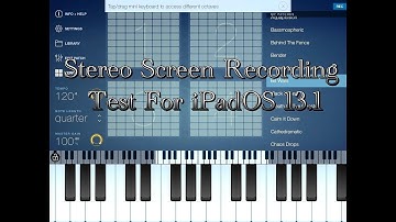 Stereo Screen Record Test for iPadOS 13.1 -  with MitoSynth - SynthMaster - SynthScaper & FM Player