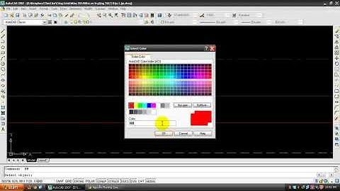 LISP hiện màu Layer trong AutoCad