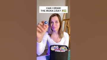 Can I Draw the Mona Lisa with Markers? ✍️ #art #drawing #markers