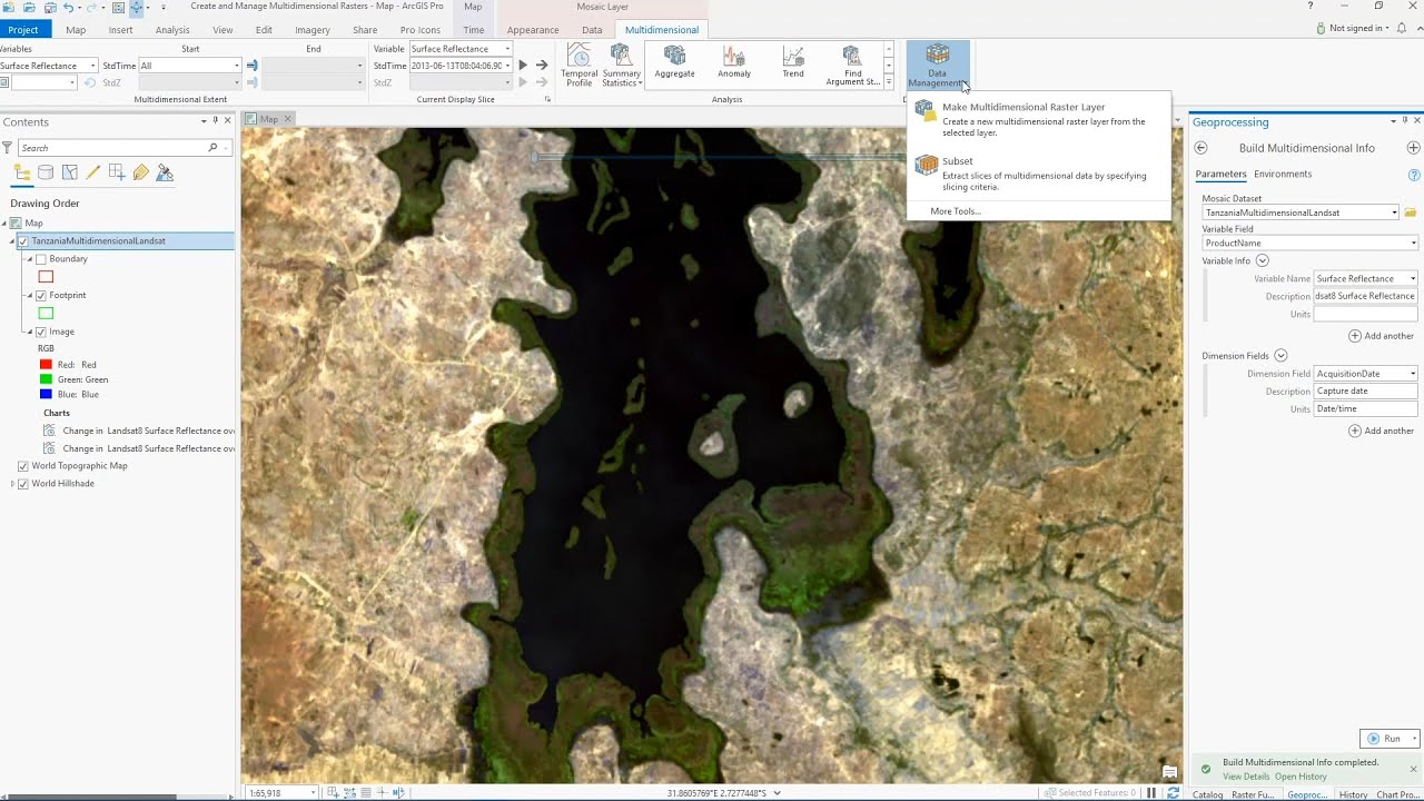 Create Multidimensional Rasters from a Collection of Images - YouTube