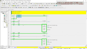 Simulasi Running Lamp (Lampu Berjalan) Menggunakan CX-Programmer dan CX-Designer