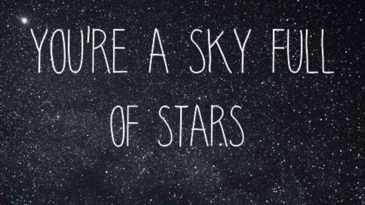 Maybe back. A Sky Full of Stars обложка.