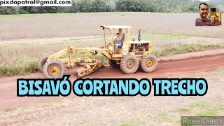 BISAVÓ 120b CORTANDO TRECHO / Motoniveladora caterpillar grader niveleuse motoconformadora patrola