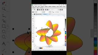 3D logo Design in CorelDraw | How to Design 3D Flower Logo |  #youtubeshorts #ytshorts #youtube