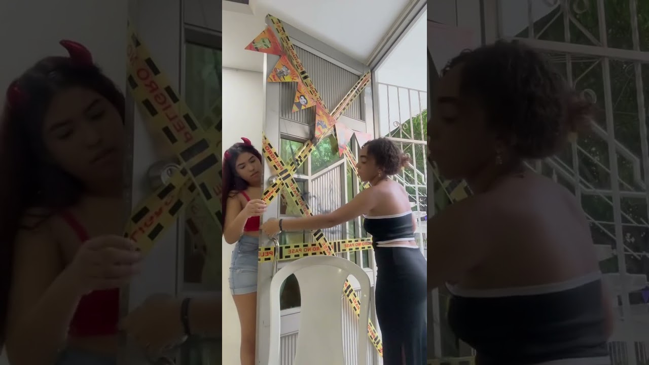 Acompáñame a decorar la puerta de mi casa de Halloween