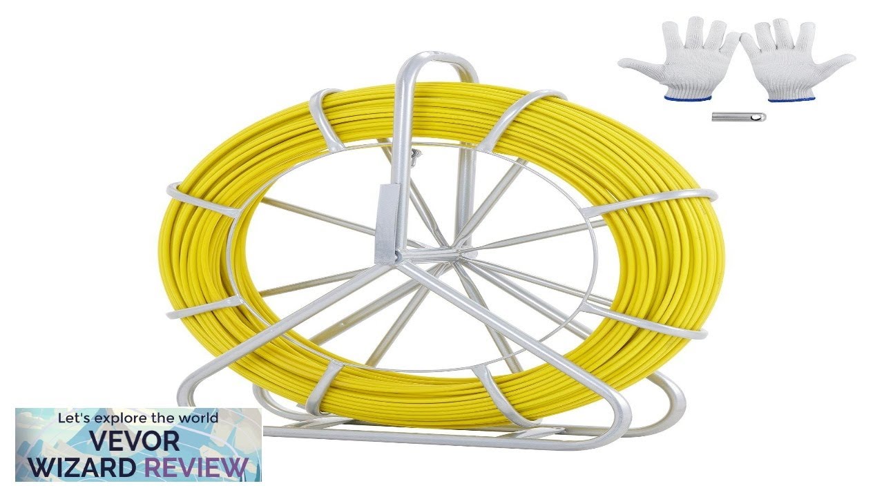 VEVOR Fish Tape Fiberglass 492 ft 5/16 in Duct Rodder Fishtape Wire Review