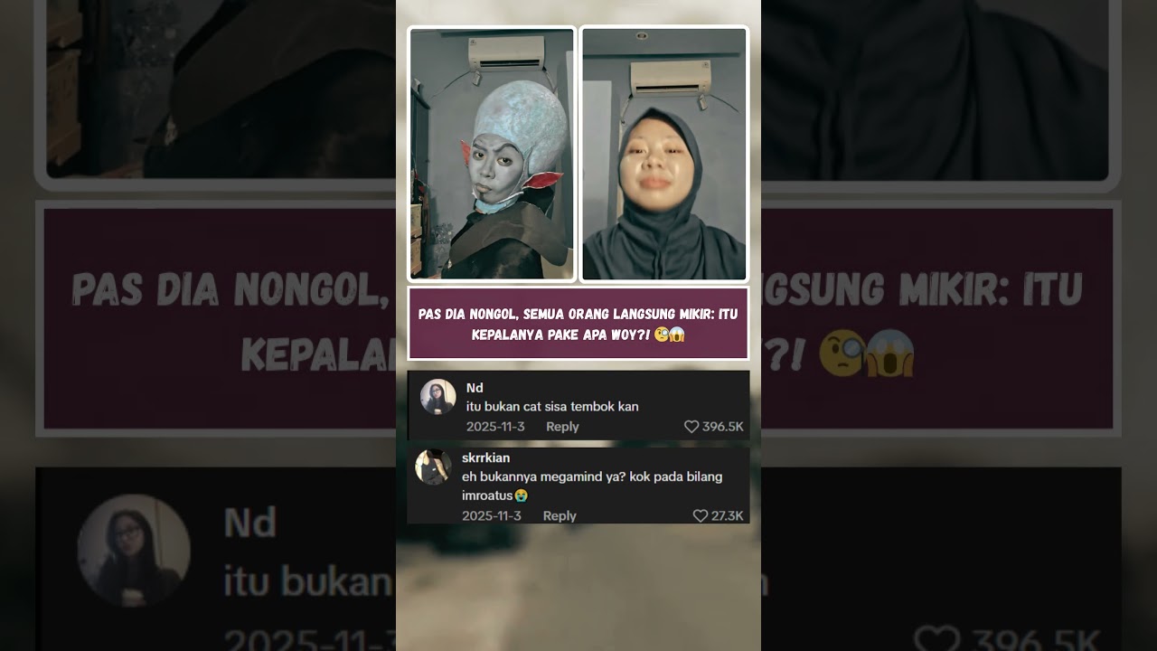 GILA! 🤯 Makeup Kepala Alien/Megamind TER-Viral! Netizen Sampai Pusing! 😂 