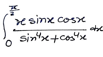 limit_0^(π/2)(xsinxcosx)/(sin^4x+cos^4x)dx | integration class 12 | Samakalan
