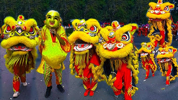 Múa Lân Hay Nhất 2023 Lân Sư Rồng diễu hành Cộ Bà Thiên Hậu Dầu Tiếng Bình Dương rằm tháng giêng