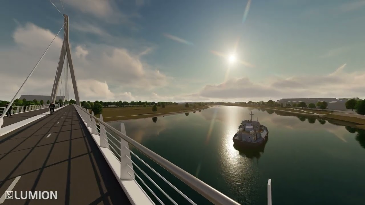 Ostra-Brücke Brückenüberfahrt