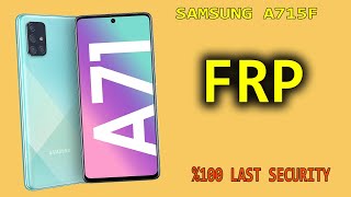 SAMSUNG  A71+A51 U3 FRP/Google Lock Bypass Android 10 last securety 100%
