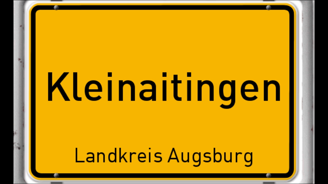 Augsburger Land Kleinaitingen Durchfahrt