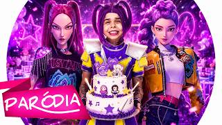 ♫ FESTA DAS GUERREIRAS DO KPOP - GOLDEN/BRILHO - HUNTRIX (PARÓDIA)
