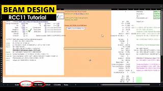 Mastering Beam Design in RCC11 Spreadsheet: A Step-by-Step Tutorial (BS 8110)