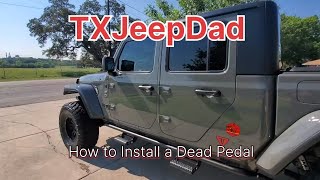 How to Install a Dead Pedal  Jeep Gladiator, Why didn't Jeep add this option?? [ep 16]