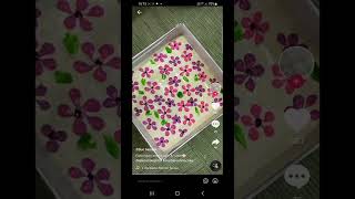 tiktok cara melukis corak kek marble / cara melorek kek marble jelita