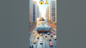 Jesus resting on an overbridge as his bed, comes down and walks away. #vFx #creative #art #jesus